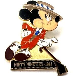 Disney Pin Mickey Through Years Film Strip Nifty Nineties 1941 LE 1200 ID 16375‎